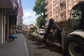 Giresunda Doğalgaz Çalışmaları devam