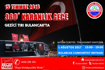 360 derece, karanlık gece tırı