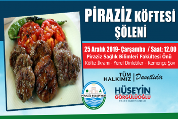 Pirazizde Piraziz Köftesi şöleni