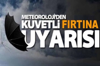 Dikkat: Kuvvetli Rüzgâr ve Fırtına