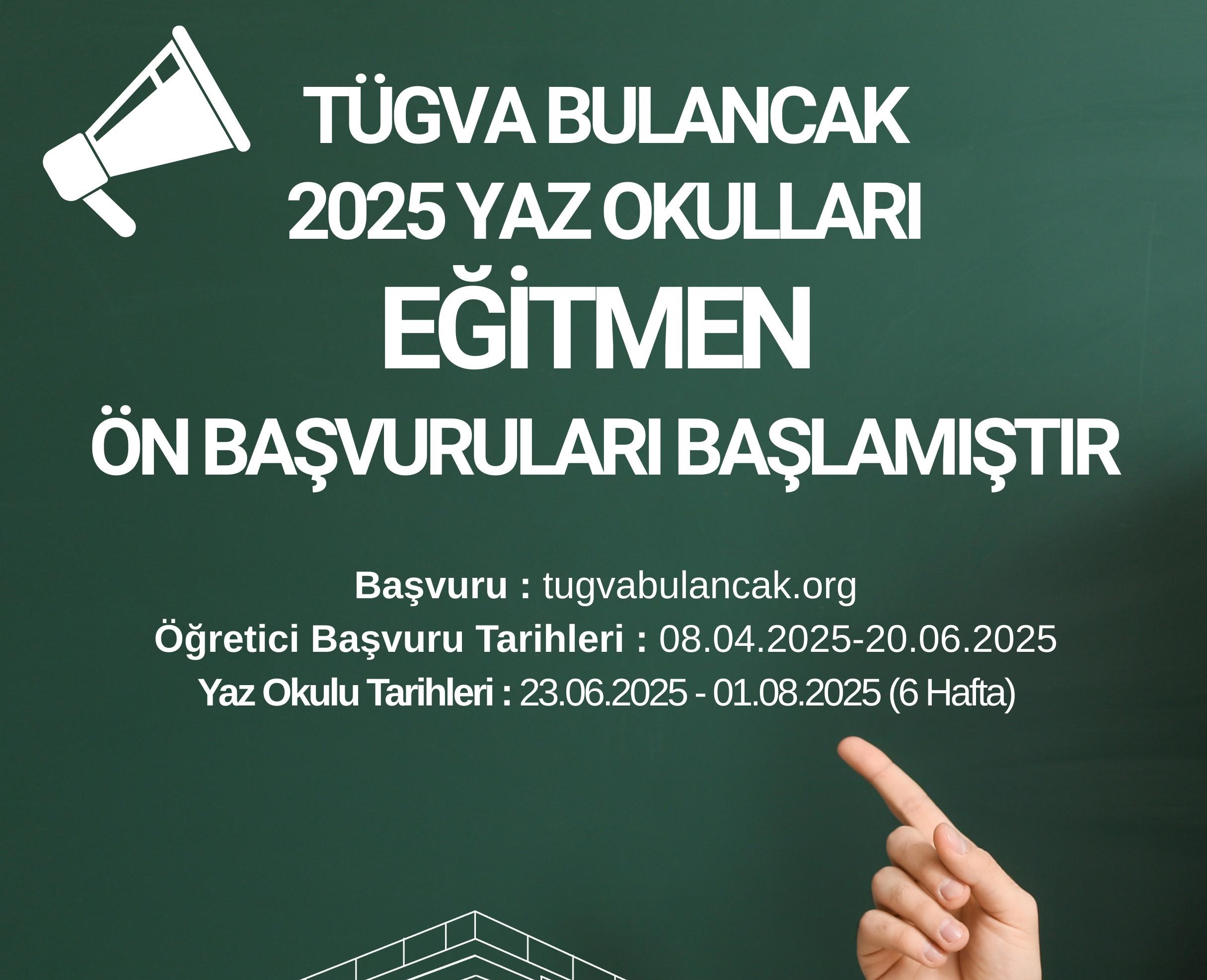 TÜGVA Bulancak Yaz Okulu İçin Eğitmen Alımları Başladı